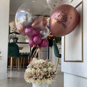 Cumpleaños Bouquet + Globos Varios