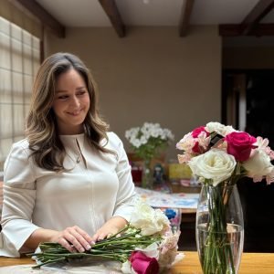 Florero Rosa